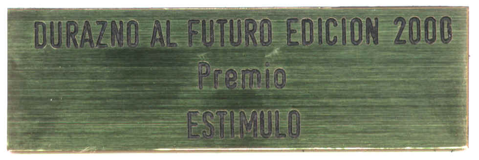 Premio "EstÃ­mulo" otorgado por la Intendencia